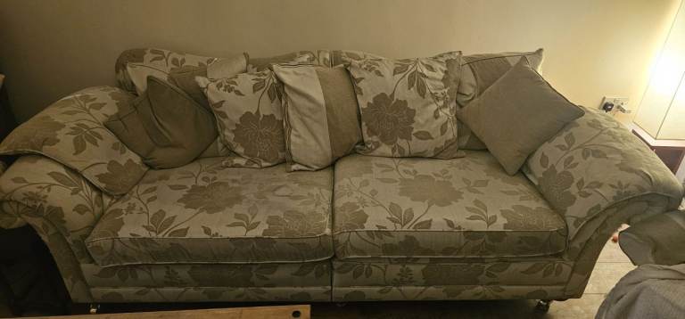 Four seater sofa and matching chair