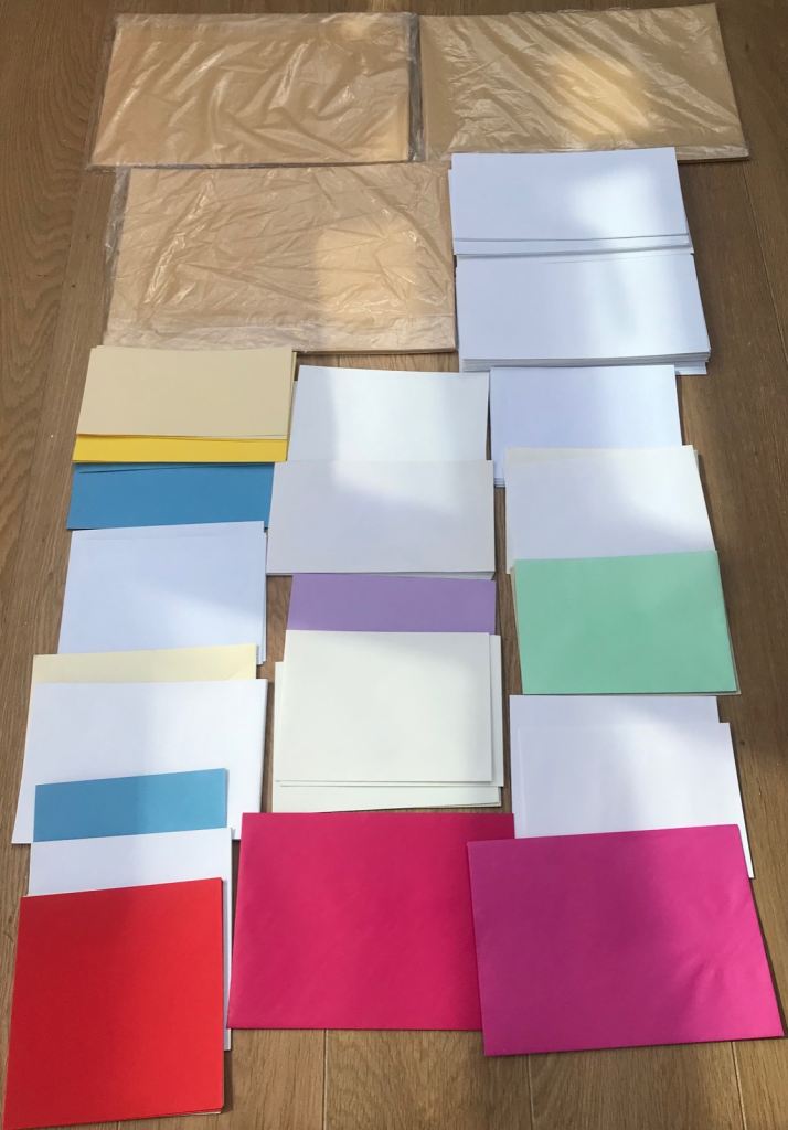 186 assorted envelopes all brand new 