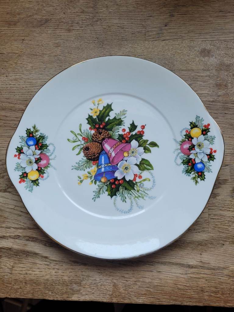 Vintage Christmas plate