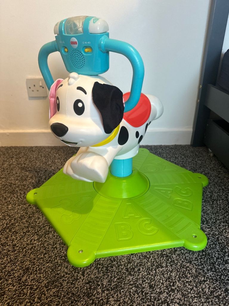 Fisher price bounce and spin puppy 