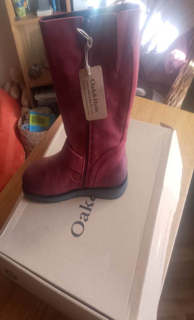 As  you can see they are Calf Height Zip up Boots - Never Been Worn - Size - UK 4 (37)