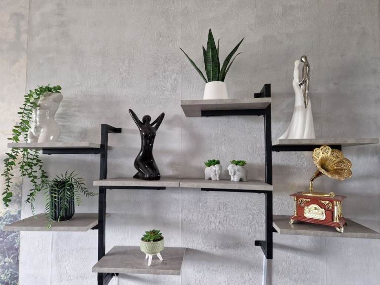 Modern Wall Shelves / Floating Bookshelves Set (2 Units) - Excellent Condition
