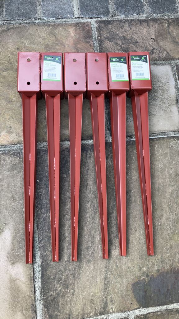 NEW Fence Post Holders 75x75x750mm