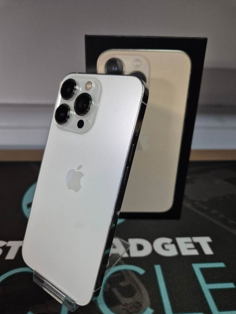 Refurbished Apple iPhone 13 Pro Silver 256GB Good Condition, Boxed + Warranty TRUSTED BUSINESS