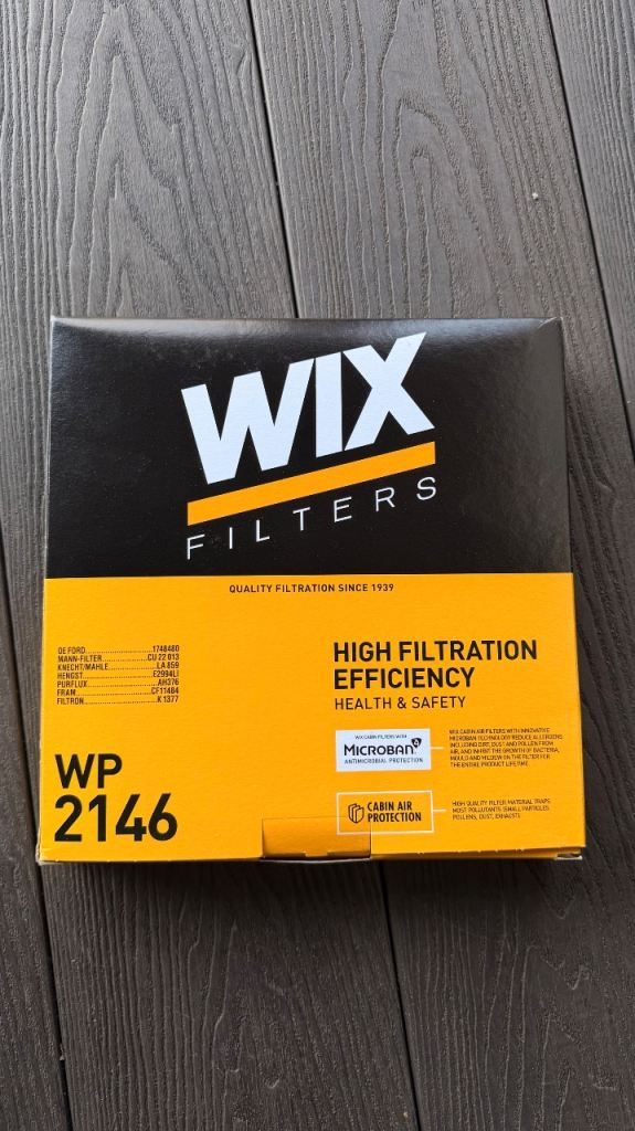 WIX Filters Cabin Filter WP2146 for Ford Transit MK6 MK7 Tourneo