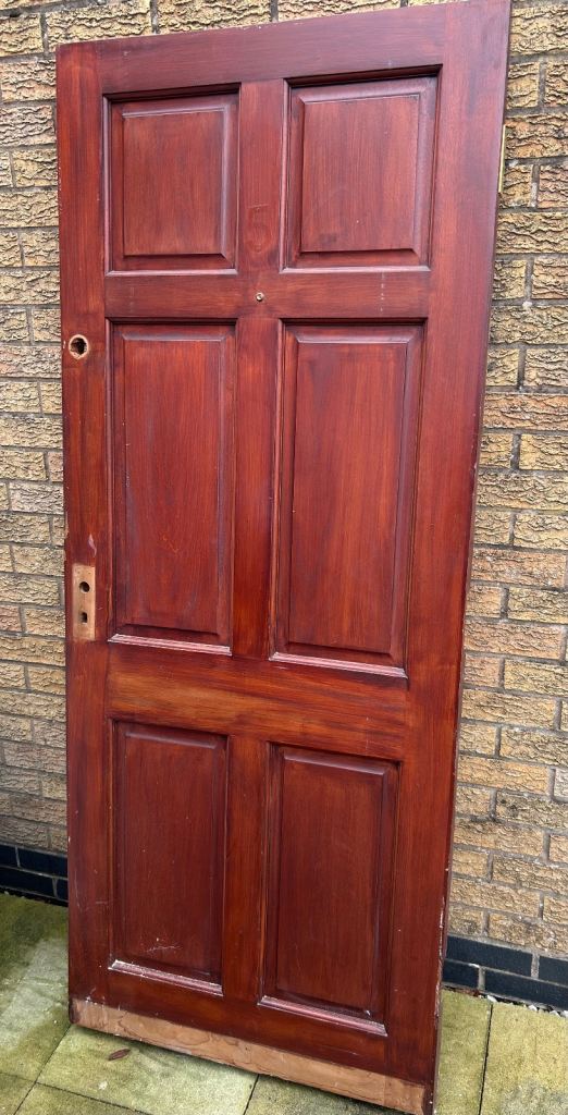 Solid wood front door 197.5 x 80 cm approx. 