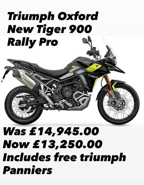 NEW UN-REGISTERED TRIUMPH TIGER RALLY PRO MOTORCYLE 