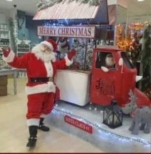 Christmas Three Wheeled Display Cart/Carriage