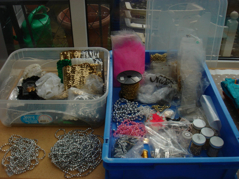 SEQUIN BEADS,BALLS AND SOLID SEQUIN STRIPS, COLLECTION FROM BRIGHTON