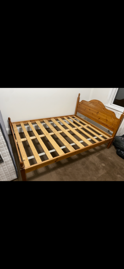 Free local delivery pine double bed frame 