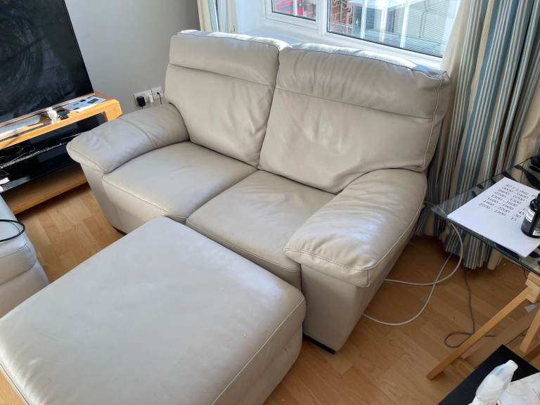 set of a 2 seat sofa, 3 sear sofa and 2 large foot rexsts