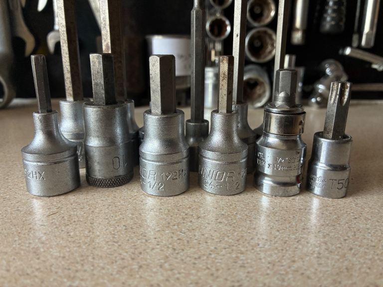 Socket Bit Set - Various Sizes, Good Condition