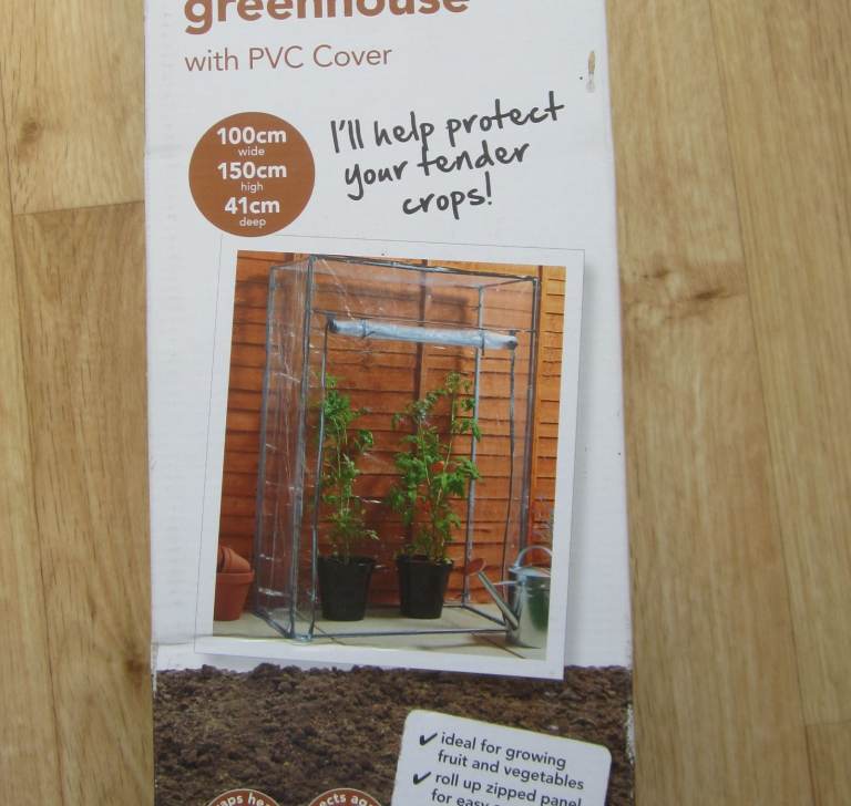 New - Never used and still in original packaging - WILKO Tomato Greenhouse with PVC cover