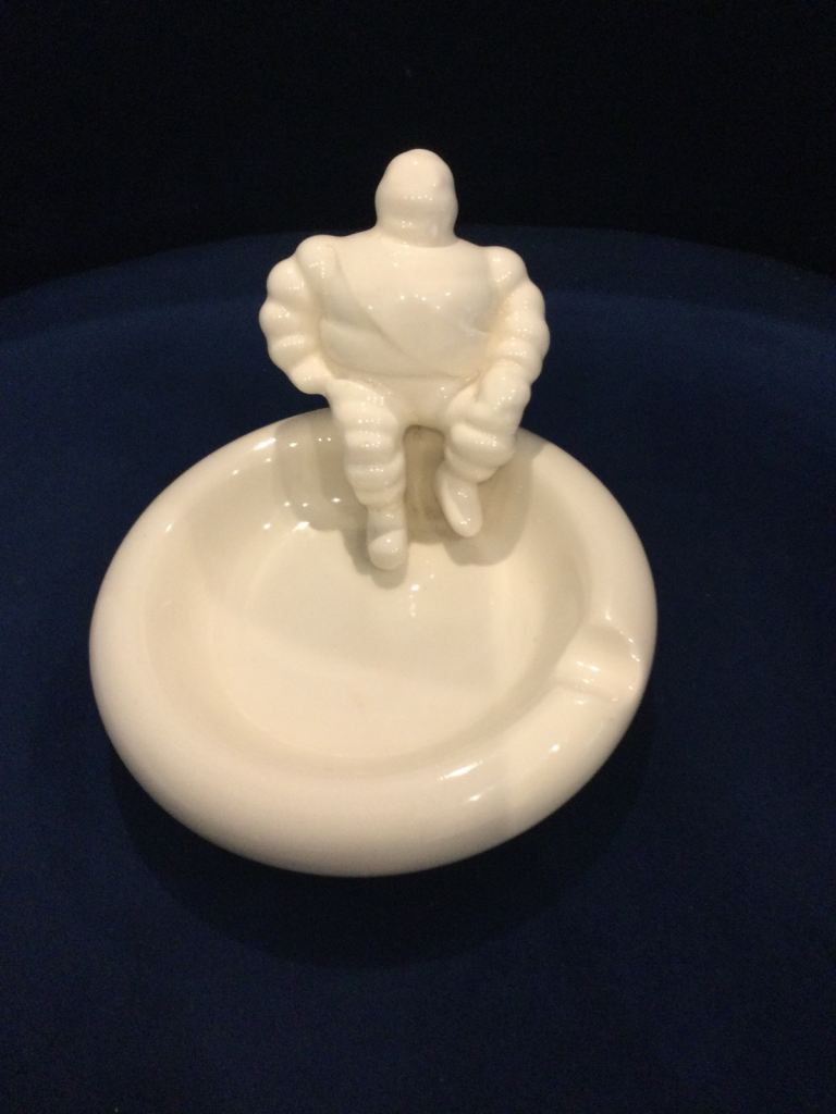 Vintage Ceramic Michelin Man Ashtray Collectible