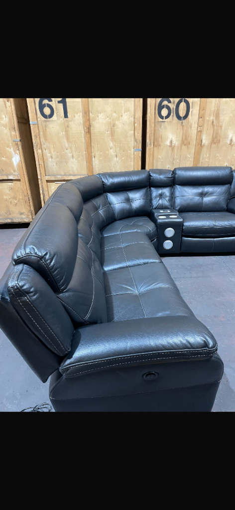 black corner leather sofa 