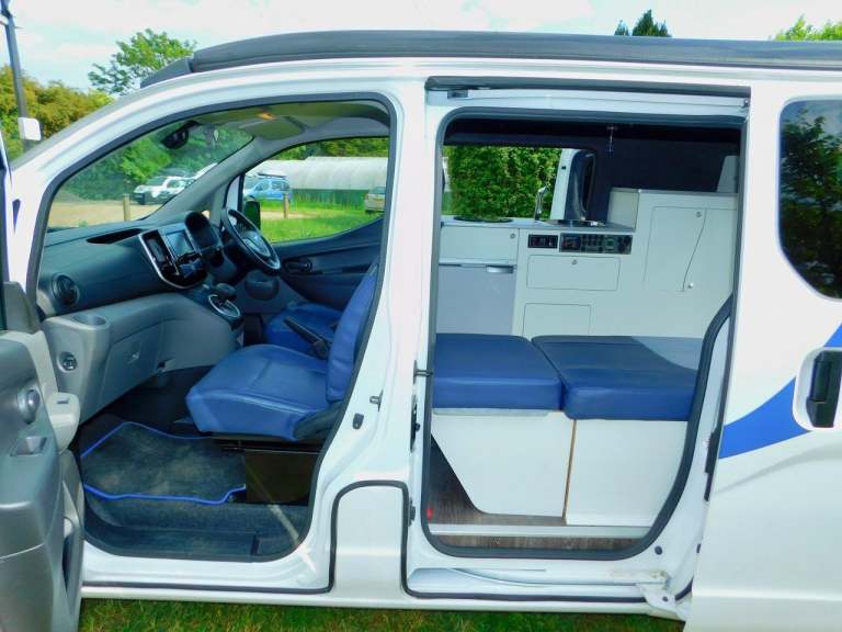 Sussex Campervans Nissan EV200 AUTOMATIC 2 to 3 Berth All Electric Campervan.