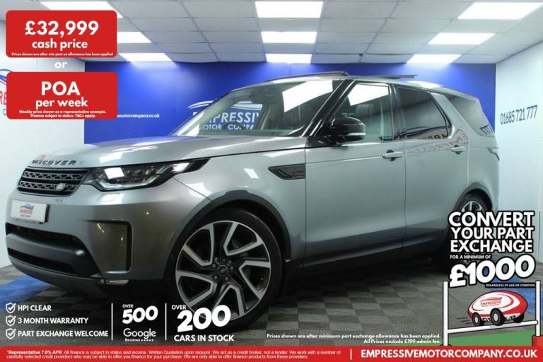 2019 69 LAND ROVER DISCOVERY 3.0 SD V6 HSE LUXURY SUV 5DR DIESEL AUTO 4WD EURO 6