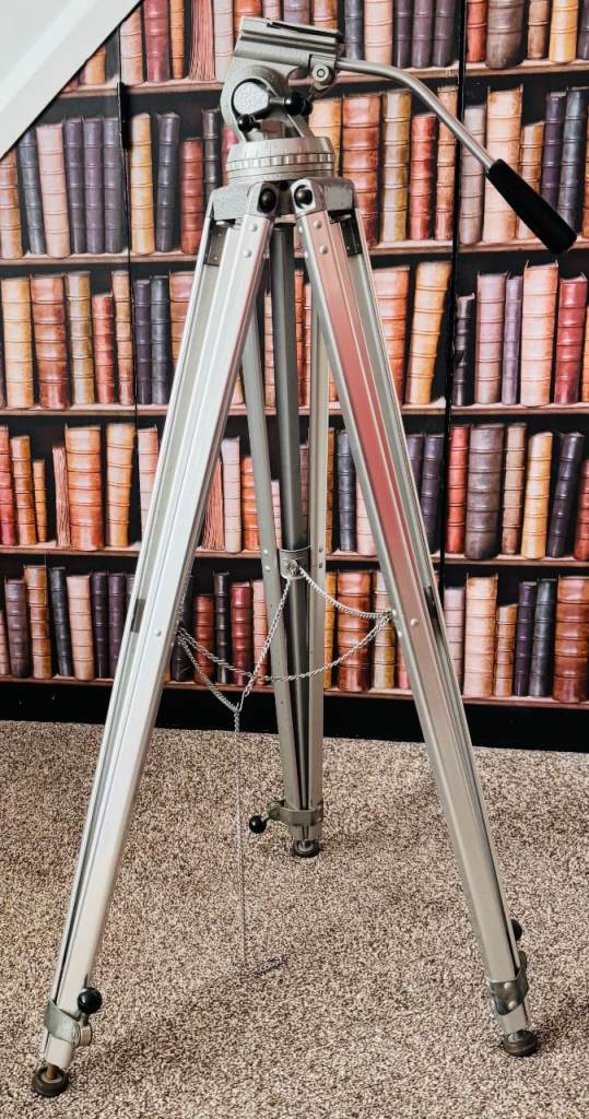 VINTAGE 1960s BOLEX PAILLARD ALUMINIUM TRIPOD ALL COMPLETE 