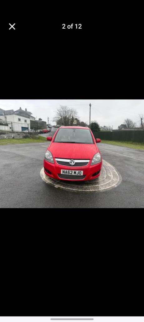 Vauxhall zafira 1.6 petrol 
