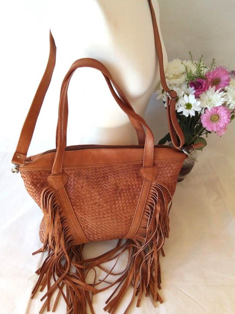 100% Genuine Leather Handbag Moroccan Leather Bag Handmade Women's Bag  ( Christmas Sale )