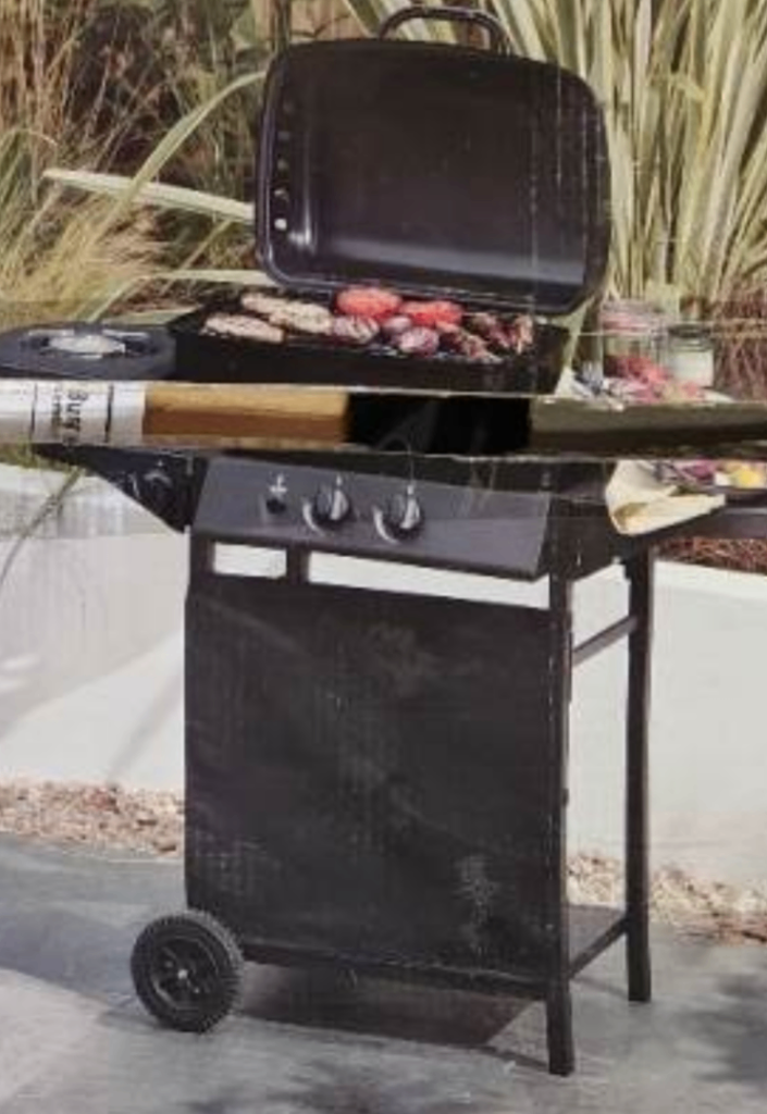 Tesco Outdoor 2 Burner Gas BBQ with Side Burner – Brand New