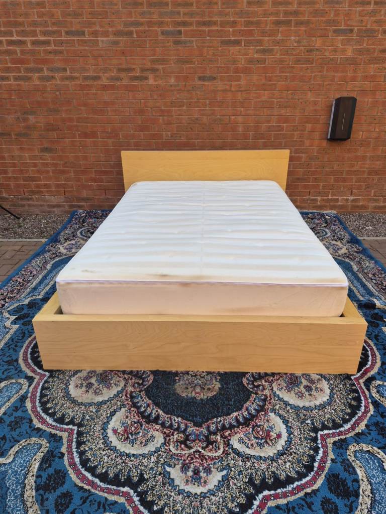 IKEA double bed and mattress, can deliver for extra cost 