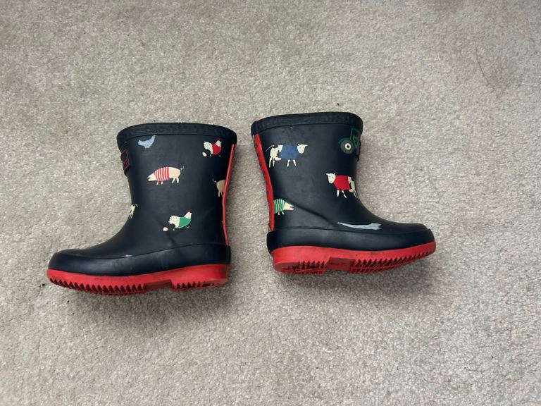 Joules Farm yard welly boots size 5 toddler