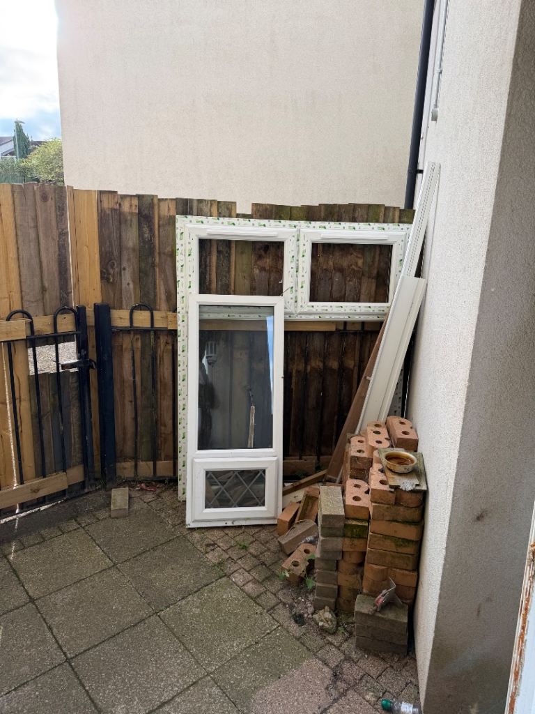 Used UPVC Doors and Windows – White, Fair Condition