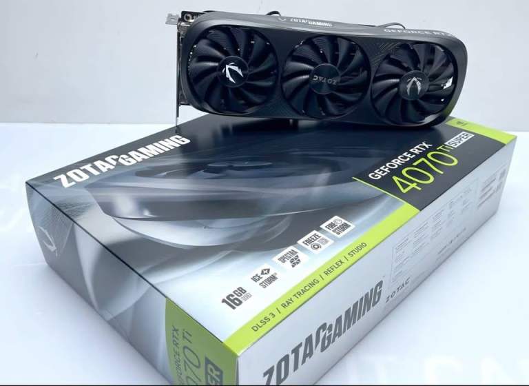 Zotac GeForce RTX 4070 TI Super Trinity OC Black 16Gb Graphics Card