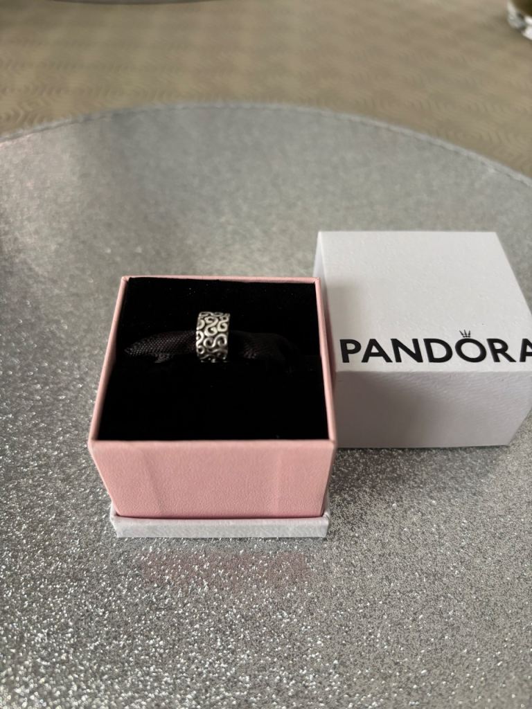 Genuine Pandora Sterling Silver Swirl Clip Charm 💕 S925 ALE  R34 