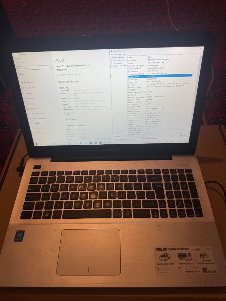 ASUS X555LAB - 4GB RAM - 500GB MEMORY £70