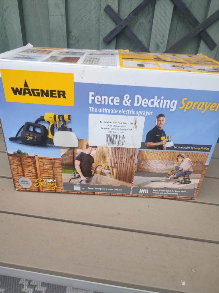 Wagner Fence & Decking Sprayer – Electric, Good Condition