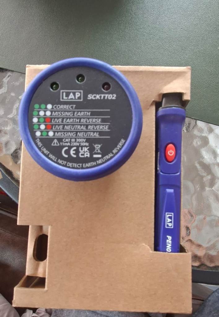 LAP SCXTT02 Socket Tester and Pen Voltage Detector Set