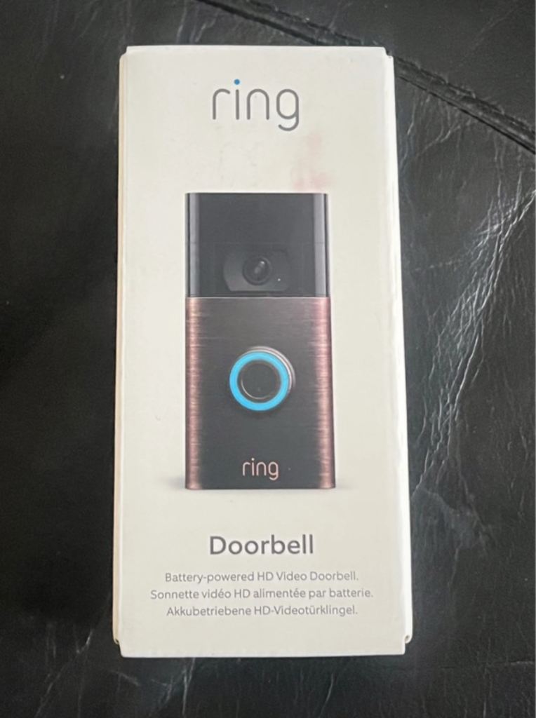 Ring video doorbell, new in sealed box