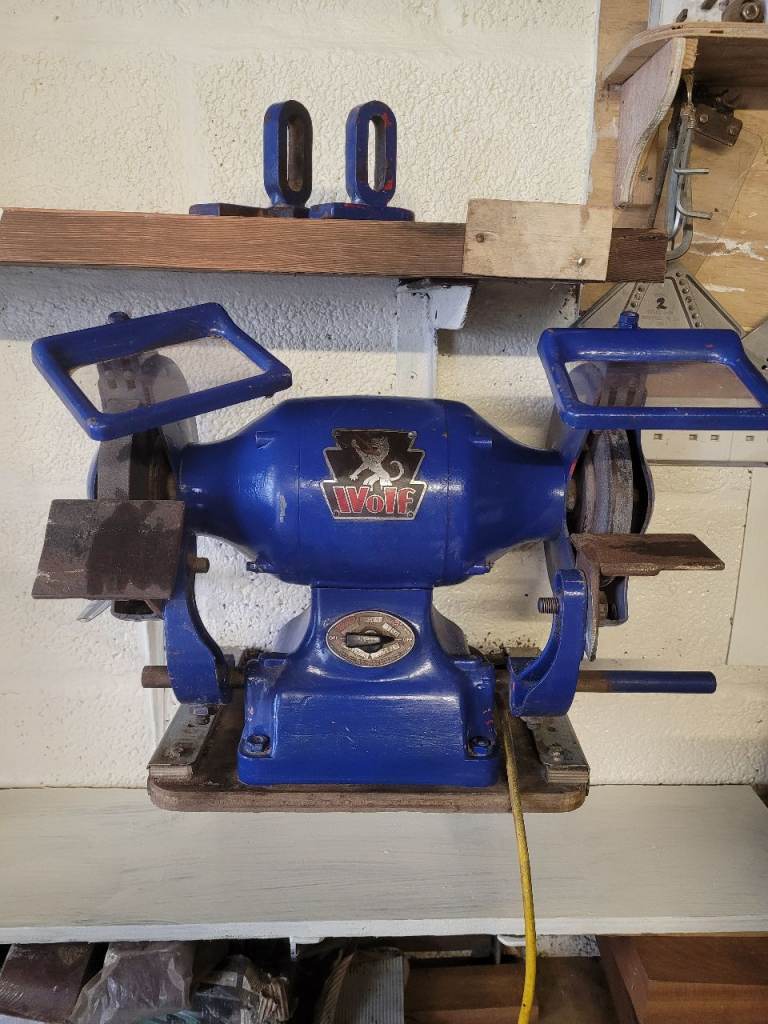 Wolf TG8E, 3 phase, heavy duty bench grinder