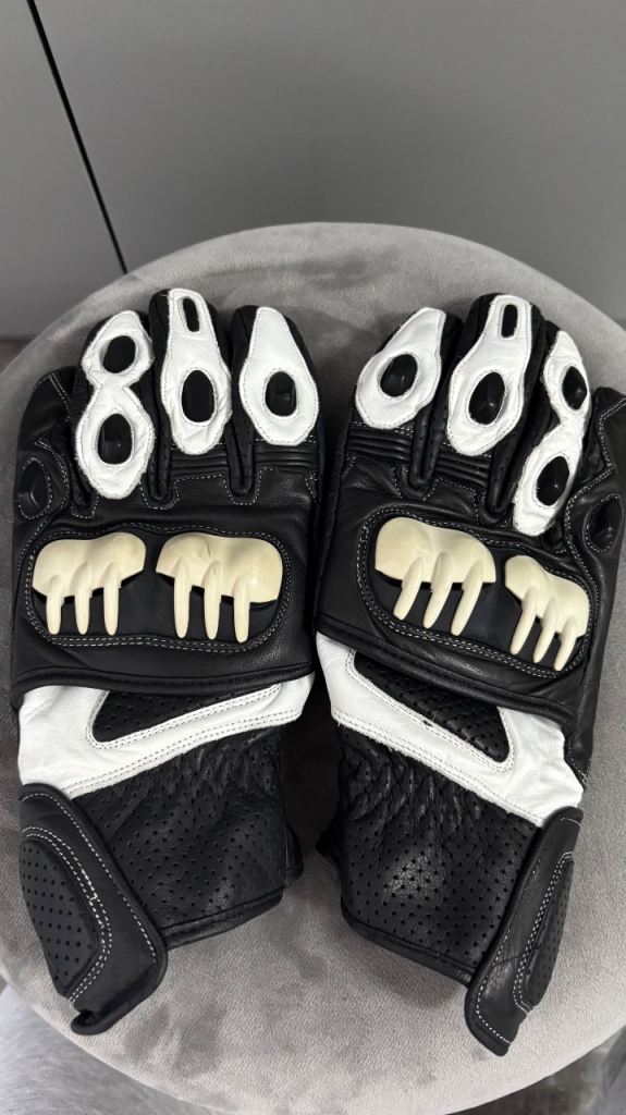 New leather motorcycle gloves men’s 