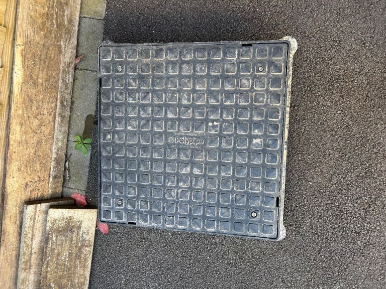 460 mm Polypipe Drain cover - black