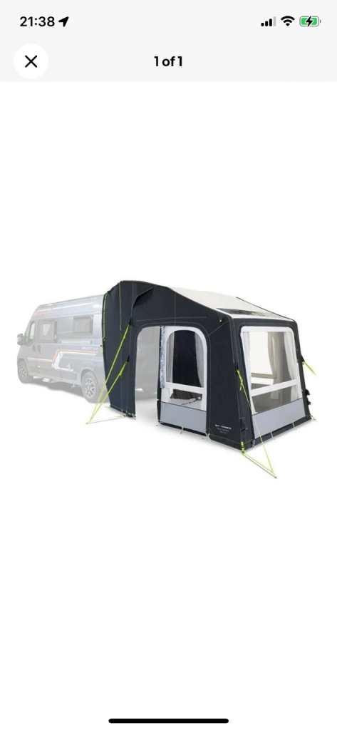 Campervan tailgate awning 