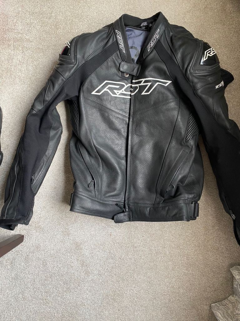 RST Motorbike leather black jacket