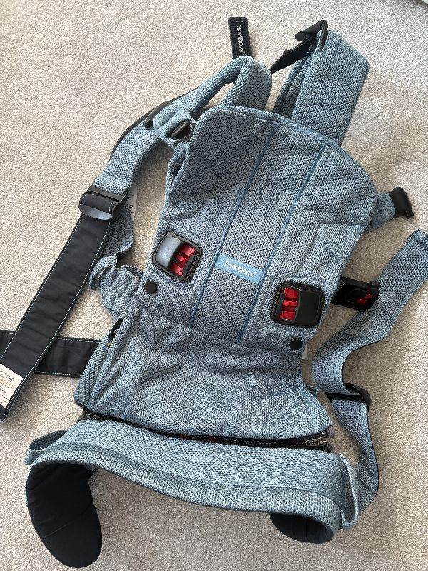 BabyBjörn Baby Carrier One Air – 3D Mesh, Slate Blue – Newborn to 3 yrs