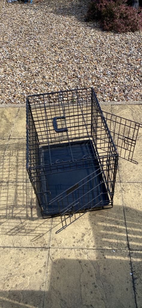 Small double door dog puppy pet cage crate