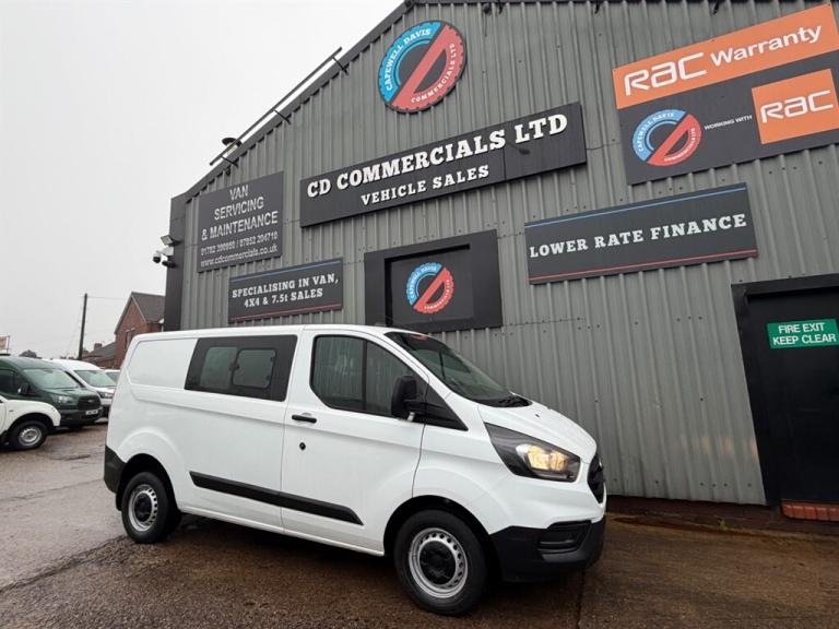2020 Ford Transit Custom 2.0TDCI 300 LEADER DCIV ECOBLUE 6 Seat Crew Van Euro 6 Panel Van Diesel ...