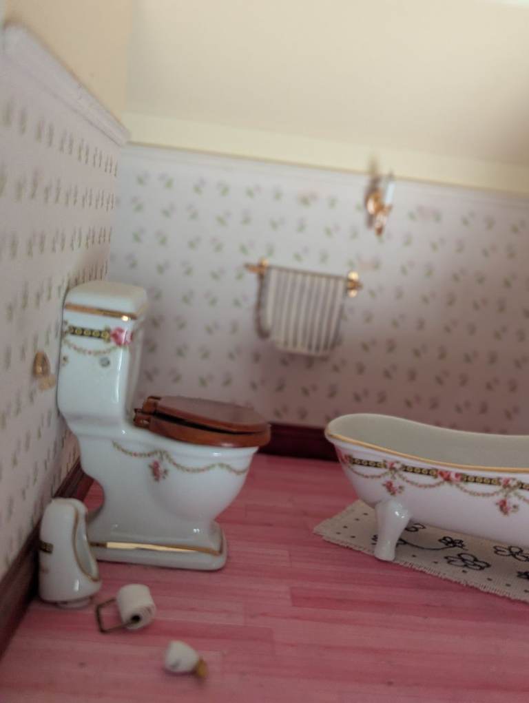 Wooden dolls house