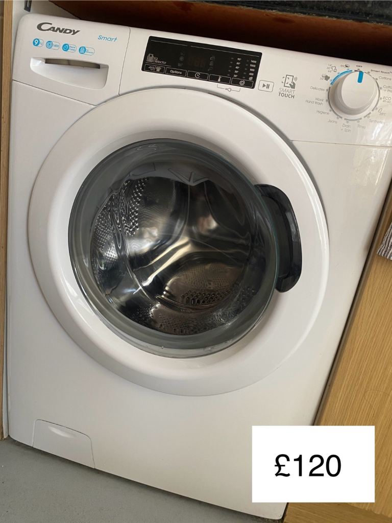 Candy Smart Washing Machine – White, Good Condition