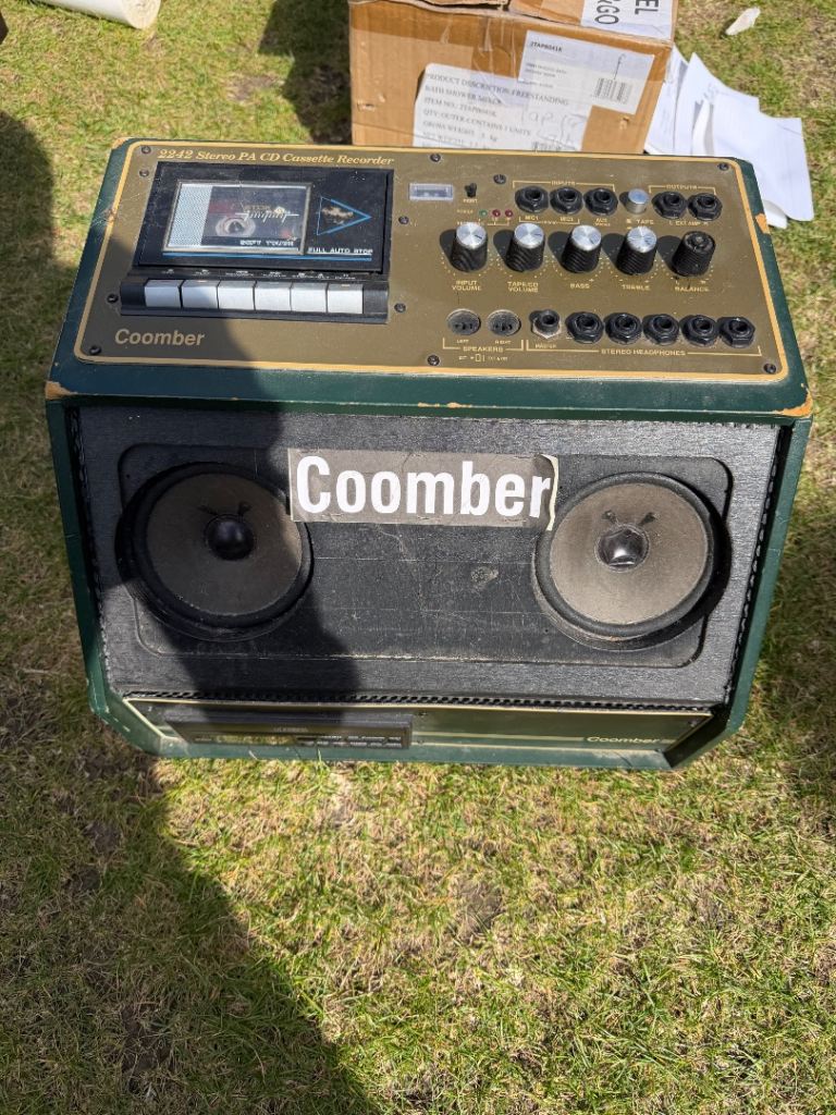 Coomber 2242 Stereo PA CD Cassette Recorder Player