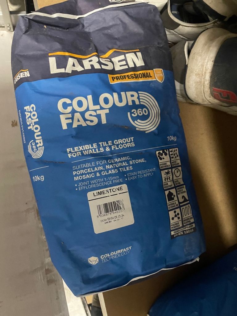 Larsen limestone grout.