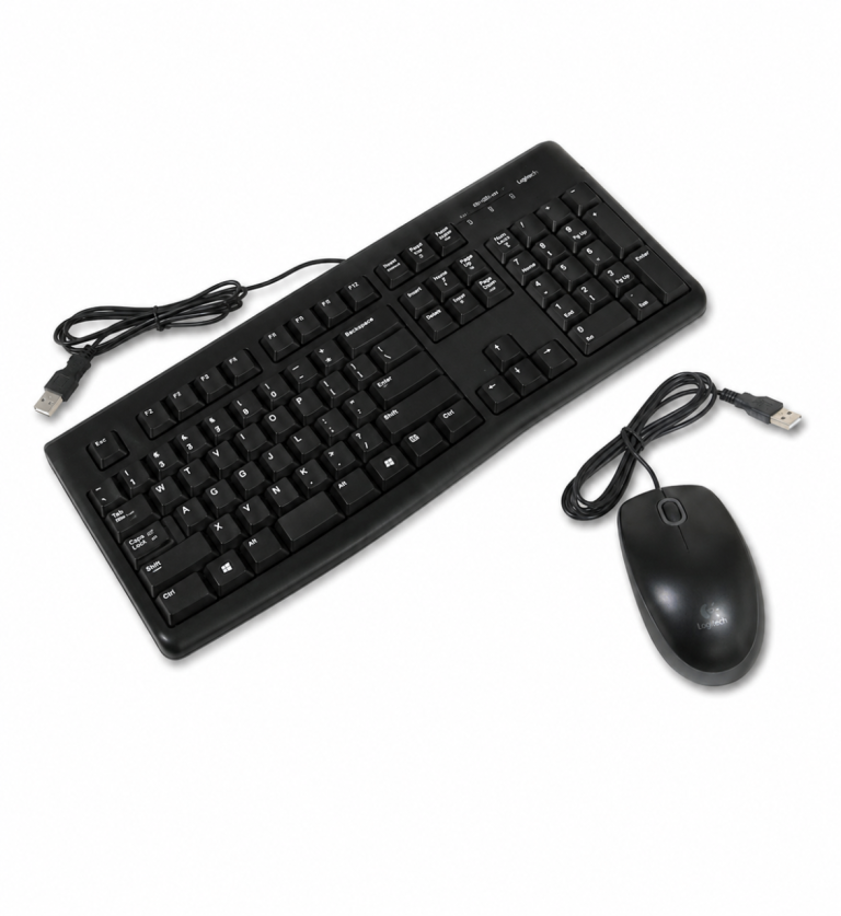 Logitech K120 Keyboard & Wired Mouse Bundle – Fully Working
