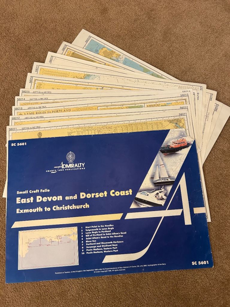 Admiralty Chart Folio SC5601 - East Devon and Dorset Coast - Exmouth to Christchurch