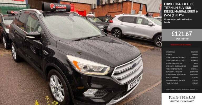 2017 Ford Kuga 2.0 TDCi Titanium SUV 5dr Diesel Manual Euro 6 (s/s) (150 ps) HATCHBACK Diesel Manual