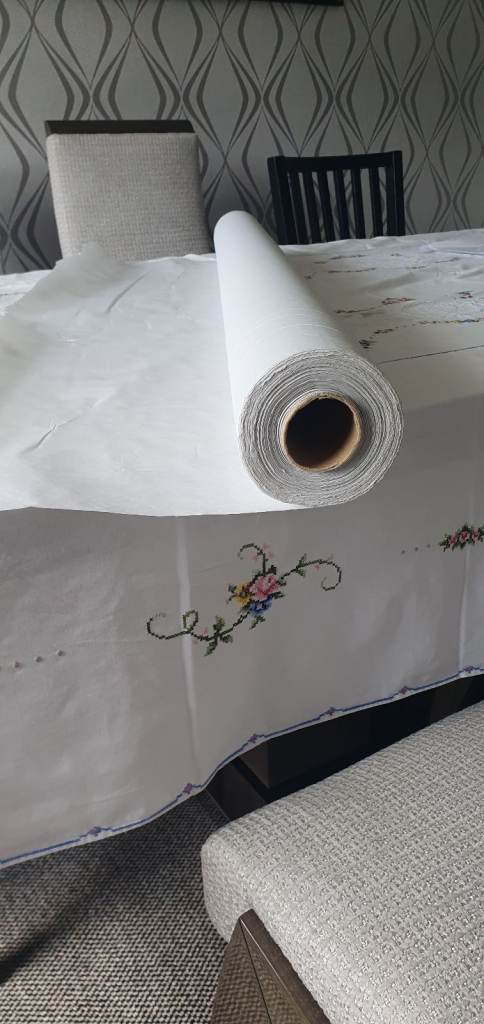 Banquet Roll White  90 mtr Large Banquet Roll, Table Banquet Roll, Tablecover